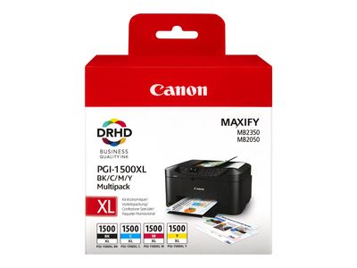 Canon Tinte PGI-1500XL Multipack - Schwarz, Farbe (Cyan, Magenta, Gelb)_thumb