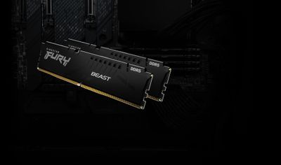 Kingston RAM FURY Beast Black K2 - 64 GB (2 x 32 GB Kit) - DDR5 5600 UDIMM CL40_8
