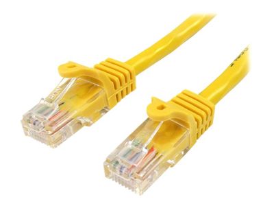 StarTech.com 5m Yellow Cat5e / Cat 5 Snagless Ethernet Patch Cable 5 m - network cable - 5 m - yellow_thumb