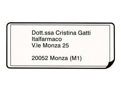 Brother address labels DK-11208 - 90 mm - Black to White_thumb