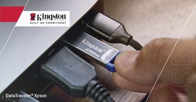 Kingston USB flash drive DataTraveler Kyson G2 - USB 3.2 Gen 1 - 256 GB - silver/blue_4