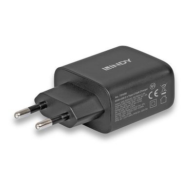 ZUB Charger Lindy 2x USB-C GaN PD PPS 65W_2