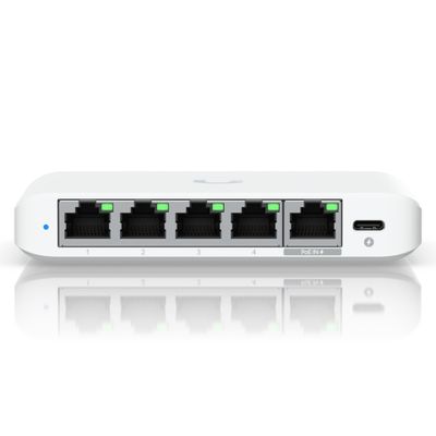 Ubiquiti UniFi Flex Mini 2.5G Switch IGP-0401 - 5 Ports - 4x GE (100/1000/2500) - 1x PoE_thumb