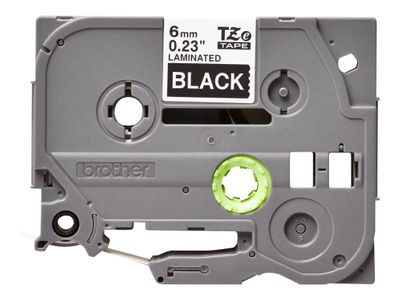 Brother laminated tape TZe-315 - White on black_3