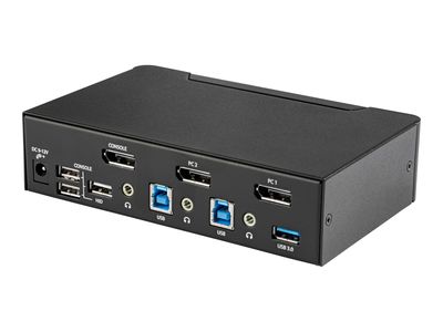 StarTech.com 2 Port DisplayPort KVM Switch mit USB 3.0 - 4K 60Hz - DisplayPort 1.2 KVM - TAA konform - KVM-/Audio-/USB-Switch - 2 Anschlüsse - TAA-konform_5