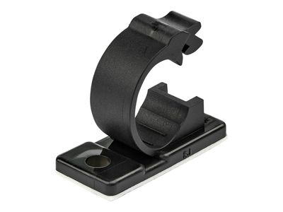 StarTech.com 100 Adhesive Cable Management Clips Black, Network/Ethernet/Office Desk/Computer Cord Organizer, Sticky Cable/Wire Holders, Nylon Self Adhesive Clamp UL/94V-2 Fire Rated - Nylon 66 Plastic - TAA (CBMCC2) - cable clips - TAA Compliant_2