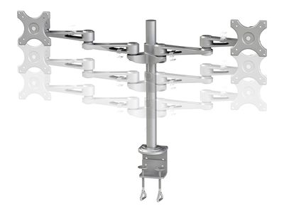 Neomounts FPMA-D935D mounting kit - full-motion - for 2 LCD displays - silver_2