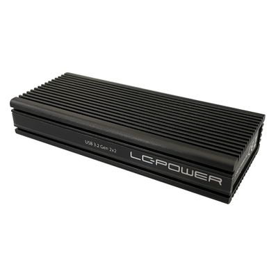 LC Power storage enclosure LC-M2-C-NVME-2X2 - NVMe-M.2  SSDs - USB 3.2 (Gen 2x2)_2