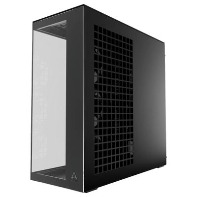 Case Arctic Xtender Vert.GPU Black Clear Glass_2