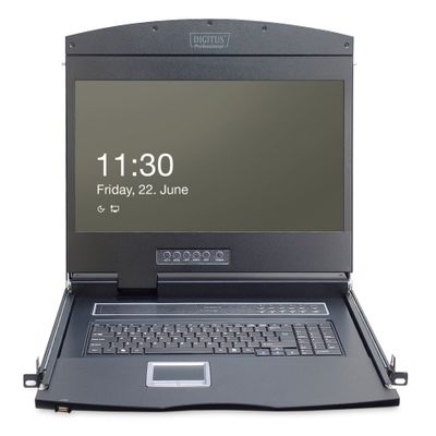 KVM Konsole 19" Digitus 8-Port CAT5 FR black_2