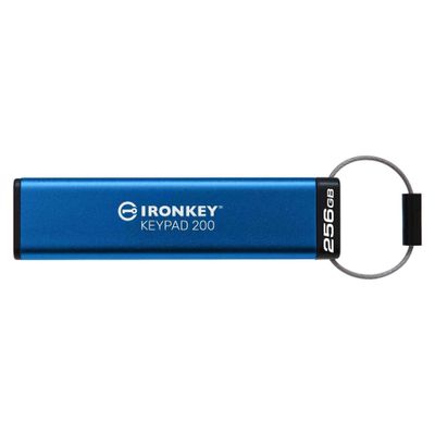 Kingston USB flash drive IronKey Keypad 200 - USB 3.2 Gen 1 - 256 GB - blue_2