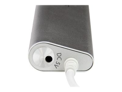 StarTech.com 7 Port kompakter USB 3.0 Hub mit eingebautem Kabel - Aluminium USB Hub - Silber - USB-Umschalter für die gemeinsame Nutzung von Peripheriegeräten - 7 Anschlüsse_5