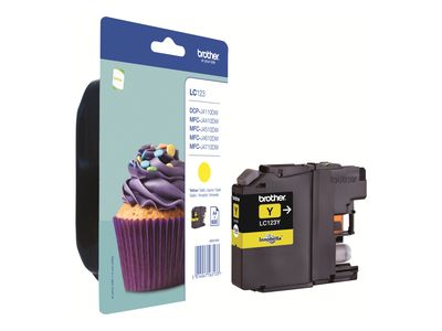 Brother LC123Y - High Yield - yellow - original - ink cartridge_thumb