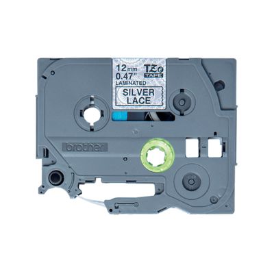 Brother Laminated Tape P-Touch TZe-MPSL31 - 12 mm x 4 m - Black on Silver_4