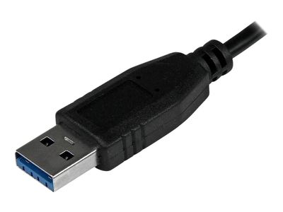 StarTech.com 4 Port USB 3.0 SuperSpeed Hub - Schwarz - Portabler externer Mini USB Hub mit eingebautem Kabel - Hub - 4 Anschlüsse_5