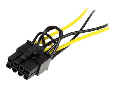 StarTech.com 6in SATA Power to 8 Pin PCI Express Video Card Power Cable Adapter - SATA to 8 pin PCIe power - power cable - 15 cm_2