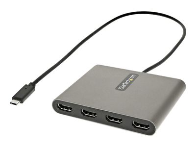 StarTech.com USB-C auf 4x HDMI Adapter - Externe Video- und Grafikkarte - USB Type-C auf Quad HDMI Display Adapter Dongle - 1080p 60Hz - Multi Monitor Splitter - Windows (USBC2HD4) - Adapterkabel - HDMI / USB - 50 cm_thumb