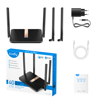 Router Cudy LT500D Wi-Fi Mesh LTE Cat4_5