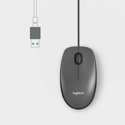Logitech mouse M100 - Black_3