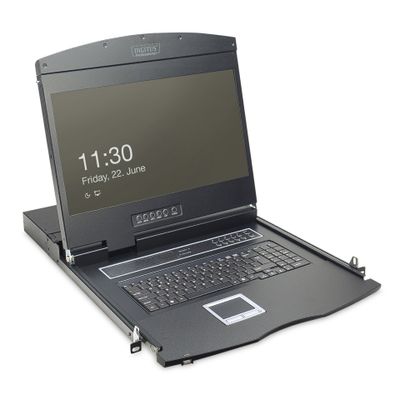 KVM Konsole 19" Digitus 16-Port CAT5 FR black_thumb