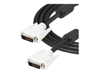 StarTech.com 2m DVI-D Dual Link Cable - Male to Male DVI-D Digital Video Monitor Cable - 25 pin DVI-D Cable M/M Black 2 Meter - 2560x1600 (DVIDDMM2M) - DVI cable - 2 m_1