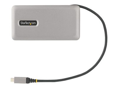 StarTech.com USB-C Multiport Adapter, 4K 60Hz HDMI/DP Video, 3-Port USB Hub, 100W Power Delivery Pass-Through, GbE, USB Type-C Travel Dock w/ Charging, 1ft/30cm Wrap-Around Cable - Mini Laptop Docking Station (DKT31CDHPD3) - docking station - USB-C - HDMI_2