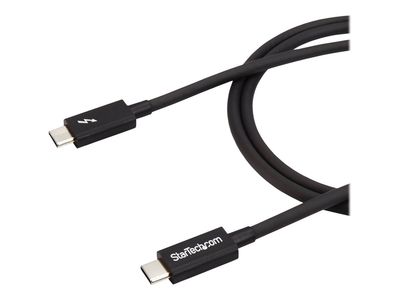 StarTech.com 20Gbps Thunderbolt 3 Cable - 3.3ft/1m - Black - 4k 60Hz - Certified TB3 USB-C to USB-C Charger Cord w/ 100W Power Delivery (TBLT3MM1M) - Thunderbolt cable - 1 m_3