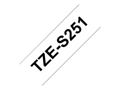 Brother laminated tape TZe-S251 - Black on white_thumb