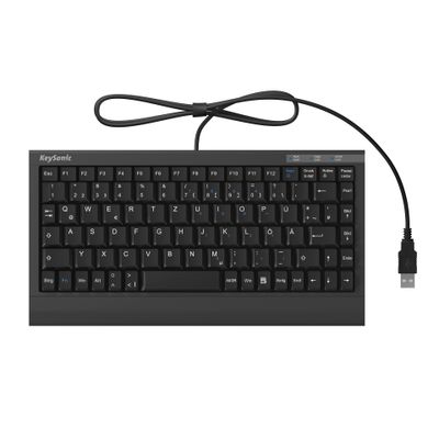 KeySonic Tastatur ACK-595C+ QWERTZ - schwarz_1