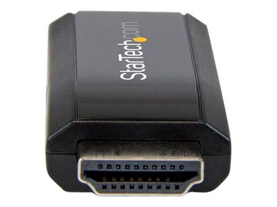 StarTech.com HDMI to VGA Adapter - Aux Audio Output - Compact - 1920x1200 - HDMI to VGA (HD2VGAMICRA) - video converter - black_3