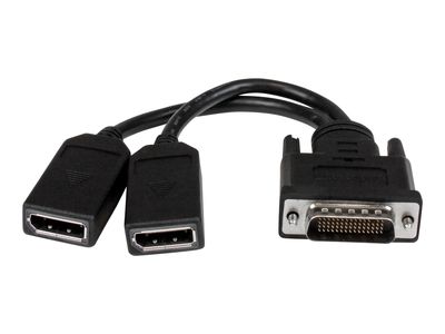 StarTech.com DMS-59 to DisplayPort - 8in - DMS 59 to 2x DP - Y Cable - DMS-59 Adapter - DisplayPort Splitter Cable - LFH Cable (DMSDPDP1) - Display-Splitter - 20.3 cm_thumb