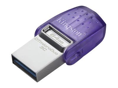 Kingston USB-Stick DataTraveler microDuo 3C - USB 3.2 Gen 1 (3.1 Gen 1) - 64 GB - Violett/Edelstahl_2