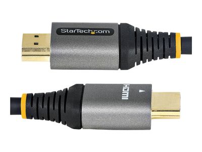 StarTech.com 6ft (2m) Premium Certified HDMI 2.0 Cable with Ethernet, High Speed Ultra HD 4K 60Hz HDMI Cable HDR10, ARC, HDMI Cord For Ultra HD Monitors, TVs, Displays, w/ TPE Jacket - Durable HDMI Video Cable (HDMMV2M) - HDMI cable with Ethernet - 2 m_8