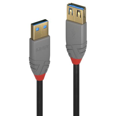 Lindy 36760 USB Kabel USB 3.2 Gen 1 (3.1 Gen 1) 0,5 m USB A 5 Gbit/s Schwarz_thumb