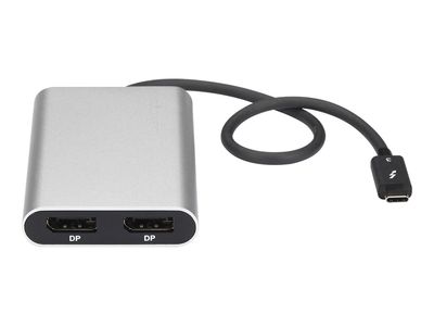 StarTech.com Thunderbolt 3 zu Dual DisplayPort Adapter - 4K 60Hz - Mac und Windows kompatibel - Thunderbolt 3 Adapter - USB C Adapter - USB/DisplayPort-Adapter - 30 cm_3