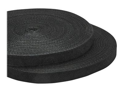 StarTech.com 100ft. Hook and Loop Roll - Cut-to-Size Reusable Cable Ties - Bulk Industrial Wire Fastener Tape - Adjustable Fabric Wraps - Black (HKLP100) - cable tie roll_4