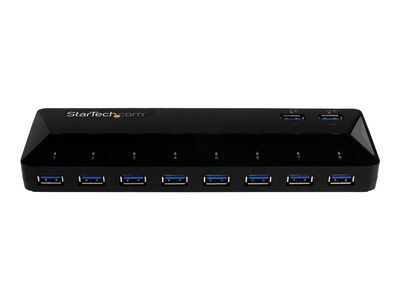StarTech.com 10 Port USB 3.0 Hub mit Lade- und Sync Port - 2 x 1,5A Ports - Desktop Hub und Schnelllade Station - USB-Umschalter für die gemeinsame Nutzung von Peripheriegeräten - 10 Anschlüsse_2