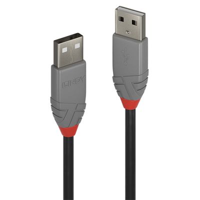 Lindy 36691 USB Kabel USB 2.0 0,5 m USB A 0,48 Gbit/s Schwarz, Grau_thumb