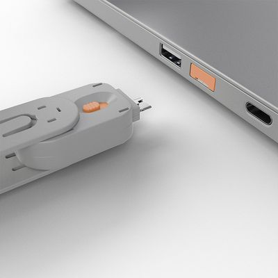Lindy 40453 Schnittstellenblockierung Schnittstellenblockierung + Schlüssel USB Typ-A Orange Acrylnitril-Butadien-Styrol (ABS) 5 Stück(e)_4