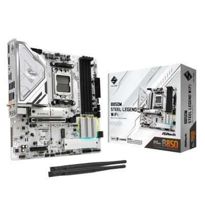 ASRock B850M STEEL LEGEND WIFI - Motherboard - micro ATX - Socket AM5 - AMD B850_thumb
