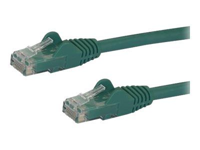 StarTech.com 1m CAT6 Ethernet Cable, 10 Gigabit Snagless RJ45 650MHz 100W PoE Patch Cord, CAT 6 10GbE UTP Network Cable w/Strain Relief, Green, Fluke Tested/Wiring is UL Certified/TIA - Category 6 - 24AWG (N6PATC1MGN) - patch cable - 1 m - green_thumb