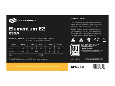 SilentiumPC Elementum E2 - Stromversorgung - 550 Watt_7