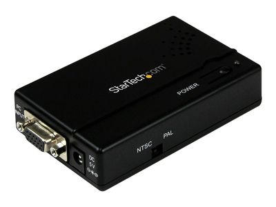 StarTech.com VGA auf Composite oder S-Video Konverter / Adapter bis zu max. 1600x1200 - Videokonverter - Schwarz_1