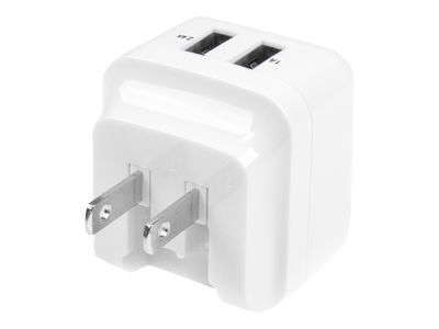 StarTech.com 2 Port USB Ladegerät / Netzteil - 2-fach Ladestecker 17 Watt / 3.4 Amp - Dual Reiseladegerät 110 / 220V - Weiß Netzteil - USB - 17 Watt_5