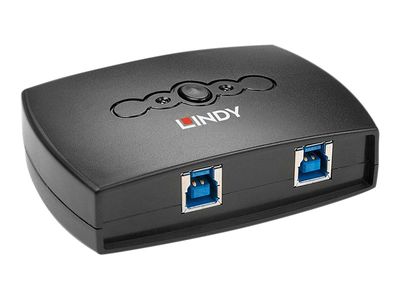 Lindy 2 Port USB 3.0 Switch - USB-Umschalter für die gemeinsame Nutzung von Peripheriegeräten - 2 Anschlüsse_thumb