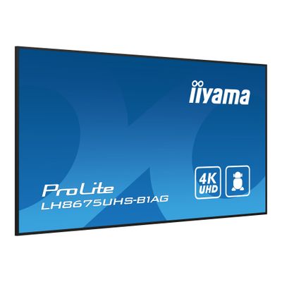 iiyama ProLite LH8675UHS-B1AG 218 cm (86") Klasse (217.4 cm (85.6") sichtbar) LCD-Display mit LED-Hintergrundbeleuchtung - 4K - für Digital Signage_3