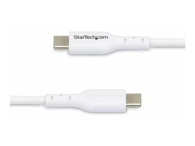 StarTech.com 3m White USB-C Charging Cable, USB C Cable, 60W 3A PD - USB Typ-C-Kabel - 24 pin USB-C zu 24 pin USB-C - 3 m_3