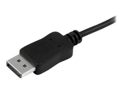 StarTech.com USB-C auf DisplayPort Adapter Kabel - 1,8 m - Thunderbolt 3 kompatibel - Schwarz - 4K 60Hz - CDP2DPMM6B - externer Videoadapter - STM32F072CBU6 - Schwarz_4