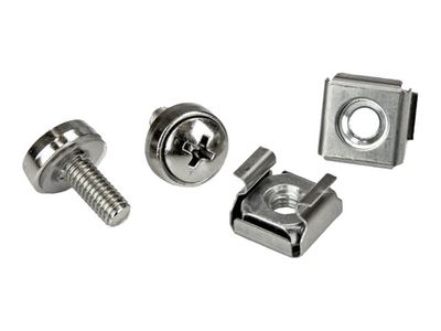 StarTech.com Rack Screws - 20 Pack - Installation Tool - 12 mm M5 Screws - M5 Nuts - Cabinet Mounting Screws and Cage Nuts (CABSCRWM520) rack screws and nuts_1