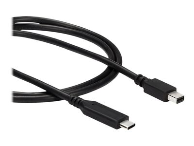 StarTech.com 1m / 3.3ft USB-C to Mini DisplayPort Cable - 4K 60Hz - Black - USB 3.1 Type C to mDP Adapter (CDP2MDPMM1MB) - DisplayPort cable - 24 pin USB-C to Mini DisplayPort - 1 m_2